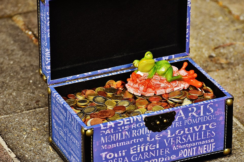 krabice mincí